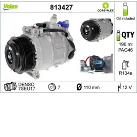 Resim Valeo KLIMA KOMPRESORU X164 0912 W203 0307 C219 0510 W211 0508 W163 0105 W251 0612 W221 0513 VITO W 