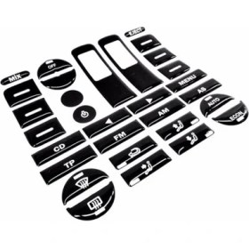 Resim Fiat Caddy Touch Plus Teyp Tuş Takımı Maun Kaplama Piano Black 
