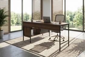 Resim MODULAGO OFİS MASA TAKIMI, ANTRASİT CEVİZ 