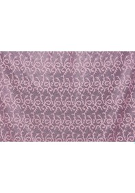 Resim Şal Model Pembe Renk Hazır Dikilmiş Pileli Fon Perde 75x260 Cm 