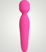 Resim xShopum Usb Şarjlı Silikon Masaj Wand Vibratör - Curtis Pembe 