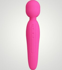 Resim xShopum Usb Şarjlı Silikon Masaj Wand Vibratör - Curtis Pembe 