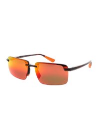 Resim Maui Jim Mj 0626s 002 10 61 Polarize Unisex Dikdörtgen Kırçıllı Kırmızı Kemik Güneş Gözlüğü Kırmızı 