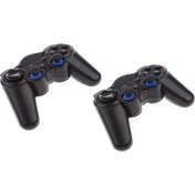 Resim 2x Kablosuz Oyun Denetleyicisi Oyun Pad Joystick Android Tv Tablet Pc Ps3 Için 