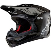 Resim Alpinestars Supertech M10 Off-road Kaskı Siyah Beyaz Siyah - Beyaz 