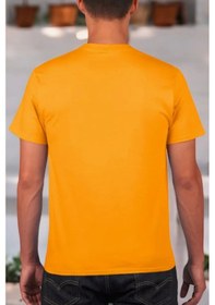 Resim Unisex Sarı Basic T-sihrt Sari Sarı 