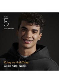 Resim Braun Series 5 Elektrikli Tıraş Makinesi, Islak Ve Kuru, 52-b1000s 1 Saat 