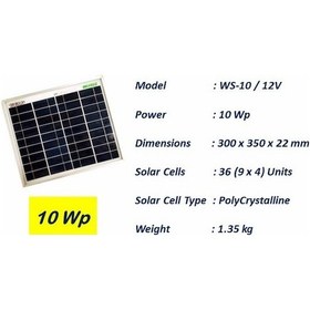 Resim Ithal 10 Watt Güneş Paneli 