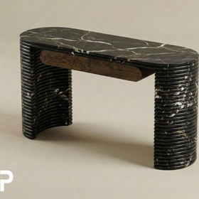 Resim Alexander Black Ripple Desk Çalışma Masası - 140x60x74 / Mat Koruma 