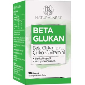 Resim Naturalnest Beta Glukan 30 Hard Kapsül 
