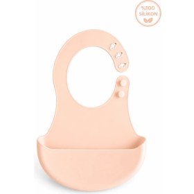 Resim Siliconly Bpa Içermeyen %100 Silikon Bebek Mama Önlüğü Kaydırmaz Cepli Bebek Önlüğü 