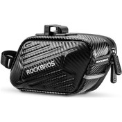 Resim Youmex 1.5l Eva Sert Kasa Bisiklet Saddle Bag, Yansıtıcı Şerit Ve Faren Kolu, Sabit Montaj, Gece Güvenliği, Dağ Bisikleti/asfalt Bisikleti Uyumlu Siyah 