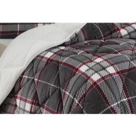 Resim Merinos Comforter 3 Parça Yorgan Seti220x240cm Anna Gri Grı Gri 