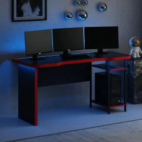 Resim X-Force Phoenix Metal Raf Ayaklı Oyuncu Masası Rgb LED Işıklı - Set 8 