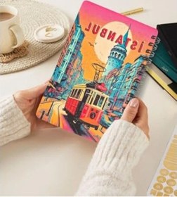 Resim Yeni Yıl Temalı Simli Defter, A5 Boyutunda Spiralli Ve Çizgisiz 1 
