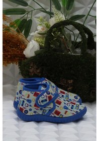 Resim Fort Sly 5392 Gri Anaokulu Kreş Ev Erkek Çocuk Panduf Ayakkabı Gri 