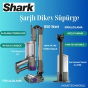 Resim Shark Powerdetect Clean&empty Pet Başlıklı Şarjlı Dikey Süpürge 