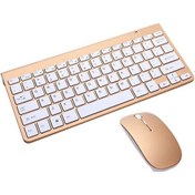 Resim Usb Harici Dizüstü Bilgisayar Masaüstü Bilgisayar Evrensel Mini Kablosuz Klavye Fare, Stil: Klavye Ve Fare Seti Tyrant Gold 