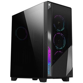 Resim Gigabyte Aorus C500 RGB Mid Tower Atx Cam Kasa Gigabyte