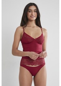 Resim Pierre Cardin 325 Kadın İp Askılı Atlet Külot Takım-bordo Bordo 