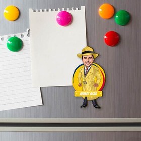 Resim Hafiye Adam Karikatürlü Buzdolabı Magneti 