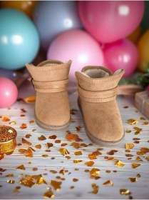 Resim GEZER Camel Unisex Çocuk Bebe Kışlık Yumuşacık Ev pandufu 