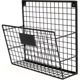 Resim Wess Dizayn Metal Duvar Rafı Dergilik, Kitaplık Tek Gözlü Evrak Rafı WD233-Y1 