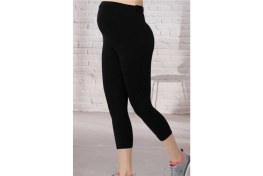 Resim Ayarlanabilir Bel Kapri Likralı Penye Hamile Taytı 