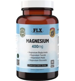 Resim Magnezyum Elementleri Complex 400 Mg Bisglisinat Malat Taurat Glukonat 90 Tablet 
