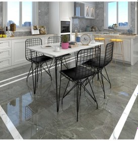 Resim Knsz masa sandalye takımı hem75mazlum byzsyh 100*070 4 sandalye s 