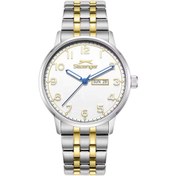 Resim Slazenger SL.09.2560.2.06 Quartz Çelik Altın/Gri Beyaz Kadran 43 mm Erkek Kol Saati 