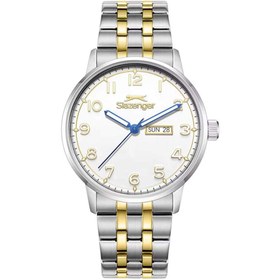 Resim Slazenger SL.09.2560.2.06 Quartz Çelik Altın/Gri Beyaz Kadran 43 mm Erkek Kol Saati 