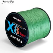 Resim 1 Makara JESHUPEY Ağır Hizmet Örgülü Olta İpi - 6.8-50.8KG Yüksek Dayanıklılık, Ultra Sağlam, Pürüzsüz Atış, Esnemez, Tatlı ve Tuzlu Su Balıkçılığı için, Uzun Mesafe Atışı, Yeşil - Levrek, Turna, Alabalık, Kedi Balığı, Musky İçin İdeal - Profesyonel ve Amatör Balıkçılar için, Pürüzsüz Dokulu 
