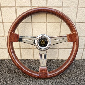 Resim 14 inçlik 350mm ABS Yarış Kolu, Ahşap Tasarım ve Parlak Metal Detaylar ile - Ön Yerleştirme, Güç Gerektirmez, Spor ve Drift için İdeal, Yarış Aksesuarları 