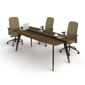 Resim Pierro Ofis Alaska Toplantı Masası - 220cm / Barok - Siyah 