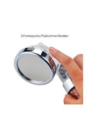 Resim Arıtmalı Tasarruflu Duş Başlığı - 3 Fonksiyonlu Püskürtme Modları,%200'e Kadar Artan Su Basıncı Ve%35'e Varan Su Tasarrufu, Kireç Ve Klor Azaltıcı Özellikli Siyah 