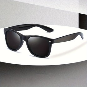 Resim Anti-Yansıtıcı Lensli Retro Moda Gözlükler - Dayanıklı PC Çerçeve & Lens, Dış Aktiviteler İçin Mükemmel 