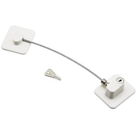 Resim Beyaz Plaka Halatlı Emniyet Kilit 5x6cm Yapışkanlı Montaj 2pc Çok Renkli 