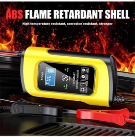 Resim Synodicmonth Agm Jel Araba Motosiklet Kamyon Kurşun Asit Akü Şarj Cihazı Dijital Lcd Ekran İçin 12v 8a Akıllı Otomatik Darbe Onarım Şarj Cihazı 