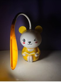 Resim NİVENE Kawaii Kitty kedi parlak masa lambası Anime figürü bebek sevimli Usb şarj edilebilir pil Led 