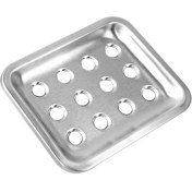 Resim Xinh 1 Adet Soap Çanası Paslanmaz Çelik Kare Çift Katmanlı Sabun Tepsisi Tutucu Süzgeç Banyo Otel Mutfak | Sabun Yemekleri (Yurt Dışından) 