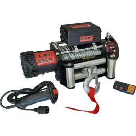 Resim Mxo Çelik Halatlı Uzaktan Kumandalı 13000 Lb Vinç 12V Kurtarıcı Tambur 