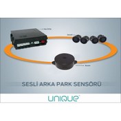 Resim Unique ® Park Sensörü Ses Ikazlı Tip 19 Mm Siyah Sensör 