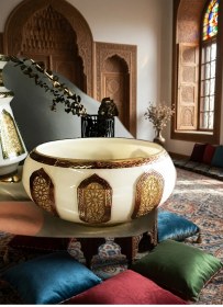 Resim Selçuklu Desen Altın Işlemeli Büyük Gondol 