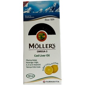 Resim Möllers Omega-3 Cod Liver Oil Limon Aromalı 150 ml 