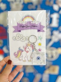 Resim Gelince Alışveriş 20 Adet Unicorn Doğum Gunü Hediyelik Epoksi Anahtarlık 