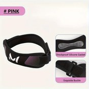 Resim Meridiangoods Pınk Silikon Dizlik Ayarlanabilir Patella Koşu Basketbol Tenis Pembe 
