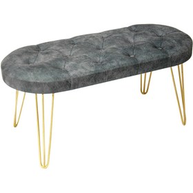 Resim BENCH ZEM LOUCA GRİ-GOLD AYAKLI ZN139-2 