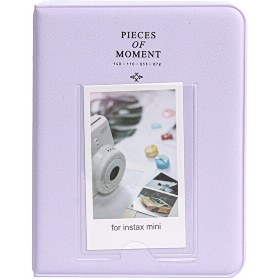 Resim Fujifilm Instax Mini Film Uyumlu 64'lü Lila PVC Albüm 