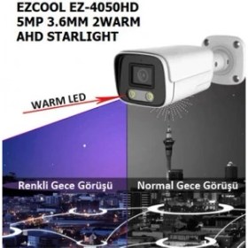 Resim Ezcool EZ-4050HD 5mp 3.6mm 2WARM Ahd Starlıght 